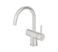 Mezclador de lavabo Steinberg serie 100, con juego de desagüe, proyección: 155mm, 1001500BN, Color: Níquel Cepillado