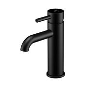 Mezclador de lavabo Steinberg serie 100, sin desagüe, proyección: 128mm, 1001750S, Color: negro mate