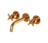 Mezclador de lavabo Steinberg serie 250, juego completo, 3 agujeros, incl. cuerpo oculto, proyecciÃ³n 195mm, 2501902, Color: Oro rosa - 2501902RG