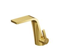 Mezclador de lavabo Steinberg Serie 260, con juego de desagüe, proyección de 158 mm, 26010001BG, Color: Oro cepillado