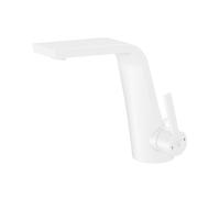 Mezclador de lavabo Steinberg Serie 260, con juego de desagüe, proyección de 158 mm, 26010001W, Color: blanco