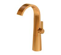 Mezclador de lavabo Steinberg serie 280, alto, de accionamiento lateral, sin desagüe emergente, proyección 155mm, 2801700RG, Color: Oro rosa