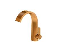 Mezclador de lavabo Steinberg serie 280, de accionamiento lateral, con desagüe emergente, proyección de 155 mm, 2801000RG, Color: Oro rosa