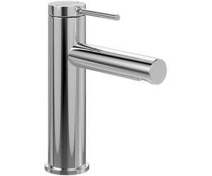 Mezclador de lavabo Villeroy & Boch Loop & Friends, sin tapón, grifo de baño con cartucho cerámico, grifo de lavabo ahorrador de agua, altura de pico 106 mm, redondo, cromado