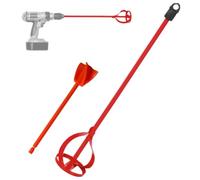 Mezclador de lechada de acero de alta velocidad para taladros eléctricos, juego de paletas de 80 mm x 400 mm, compatible con portabrocas de 3/8, ideal para silicona de resina epoxi en cubos de 1 galón