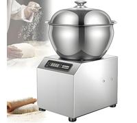 Mezclador de masa comercial con doble rotación y tapa visible para panadería, pizzería, restaurante