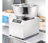 Mezclador de masa - Cuenco de acero inoxidable de grado comercial de 3 kg con doble rotación y temporizador para pizza y pan