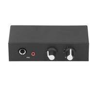 Mezclador de Micrófono Amplificador, Aleación de Mezclador Estéreo Portátil de 2 Canales, Fácil Control para Micrófonos Dinámicos de 6,5 Mm y Micrófono de Condensador de 3,5 Mm,