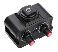 Mezclador de micrófono de cámara WS-V2 Mezclador de adaptador de audio de micrófono universal de 2 canales con entradas de 3,5 mm para cámaras DSLR