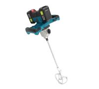 Mezclador de mortero con batería, 1200 W, sin escobillas, mezclador de mortero de color, mezclador de hormigón, 21 V, sin escobillas, 0-580 rpm, 2 niveles ajustables, mezclador industrial