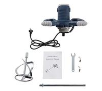 Mezclador de mortero de color 2400 W Máquina compacta para mezclar materiales viscosos Asas ergonómicas Adjustable 6 velocidades Azul