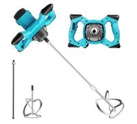 Mezclador de mortero de color 3500 W, 1500 min-1, máquina compacta de 1 velocidad para mezclar materiales viscosos, 6 velocidades, agitador eléctrico para hormigón y mortero para betún lechada de