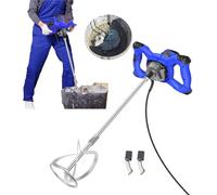 Mezclador de mortero de color de 2600 W, agitador portátil de 6 velocidades, herramienta de mezcla eléctrica para mezclar barro, cemento, mortero, color