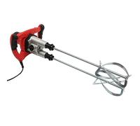 Mezclador de mortero de doble polo, 1800 W, 6 velocidades, ajuste de cuchillas mezcladoras en forma de S, agitador de mortero y mortero, mezclador de hormigón