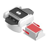 Mezclador de papel eléctrico - Dispositivo de mezcla portátil de ABS de 176 x 143 x 69 mm, 1-2 barajas recargables, funcionamiento de 2 modos de bajo ruido | Mezclador automático de cartas