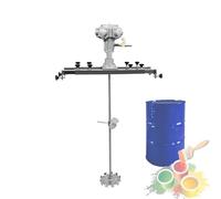 Mezclador De Pie Neumático 100 Galones, Con Colgador Soporte, Pintura Automático Acero Inoxidable, 3/4HP, For Tinta, Revestimiento, Pegamento