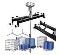 Mezclador de pintura con agitador, máquina mezcladora neumática for tanque de 1000 L, con soporte, equipo for mezclar pintura y disolvente de tinta.(Large5Cylinders)