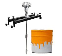Mezclador de pintura con agitador neumático | Agitador de soporte plegable, motor de 5 cilindros, velocidad ajustable, impulsor centrífugo doble, for mezclar pintura, tinta, pulpa y bebidas