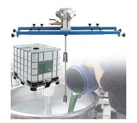 Mezclador de pintura de tanque de 1 tonelada y 1 HP, agitador neumático con soporte, soporte for mezclador de capas, máquina agitadora de aire, for tinta y disolvente