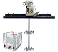 Mezclador de pintura eléctrico de 2100 W, agitador IBC, máquina mezcladora de tanque eléctrico con soporte for colgar, ajustable de 75 a 120 cm, for agitar pintura, revestimiento(D)