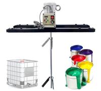 Mezclador De Pintura IBC,Máquina Mezcladora Tanque Eléctrico 2100W,con Soporte para Colgar,Hélice Plegable,Velocidad Ajustable,Rango Telescópico 75-120 Cm,para Agitador De Disolución,L5,A