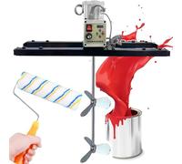 Mezclador De Pintura IBC,Máquina Mezcladora Tanque Eléctrico 2100W,con Soporte para Colgar,Hélice Plegable,Velocidad Ajustable,Rango Telescópico 75-120 Cm,para Agitador De Disolución,L4,B