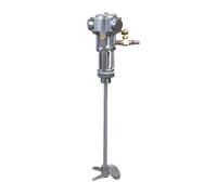 Mezclador de pintura neumática de 5 galones, agitador de mezcla de acero inoxidable, agitador de aire de 1/8 HP, herramienta de agitación para tinta líquida viscosa, tinte plateado