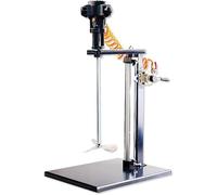 Mezclador de pintura neumático - Agitador de pintura de elevación automática de 5 galones con soporte, herramienta de mezcla de recubrimiento de tinta de altura ajustable para una mezcla eficiente y