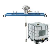 Mezclador de pintura neumático, agitador IBC de 265 galones, mezclador de soporte, hélice plegable, herramienta mezcladora de color, especial para barriles IBC