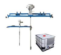 Mezclador de pintura neumático, agitador neumático for tinte de tinta líquida viscosa, herramienta de mezcla de agitador de aire de acero inoxidable, for tanque IBC de 1000L(Three-cylinder)