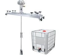 Mezclador de pintura neumático con agitador de aire - Máquina agitadora de tanque de acero inoxidable para una mezcla eficiente de recubrimientos líquidos, pinturas, tintes e hidrosoles - Trabajo pes