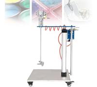 Mezclador de pintura neumático de 30 galones, agitador de aire de elevación automático de 50-3000 rpm, con cuchilla mezcladora de aleación de aluminio, altura ajustable de 52-92 cm, herramienta de