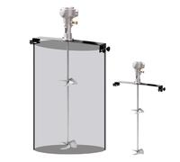 Mezclador de pintura neumático de 55 galones, agitador de aire for tanque de 1/2 HP, herramienta de mezcla for mezclar tinta líquida viscosa.(Stainless Steel Blade)