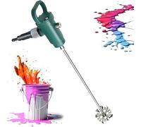 Mezclador de pintura neumático de mano, presión de 6 a 8 kg, varilla de 645 mm, bajo ruido y desgaste, control de velocidad continuo para una mezcla eficiente de pintura, ideal para profesionales y
