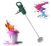 Mezclador de pintura neumático de mano, presión de 6 a 8 kg, varilla de 645 mm, bajo ruido y desgaste, control de velocidad continuo para una mezcla eficiente de pintura, ideal para profesionales y