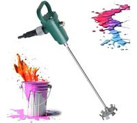 Mezclador de pintura neumático de mano, presión de trabajo de 6 a 8 kg, varilla de 645 mm, bajo ruido y desgaste, control de velocidad continuo para una mezcla y mezcla eficiente de pintura
