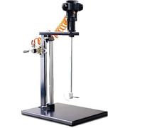 Mezclador de pintura neumático - Herramienta de mezcla de tinta de 5 galones/20 l con cuchilla y soporte de acero inoxidable - Mezclador de recubrimiento eficiente para una mezcla uniforme de pintura