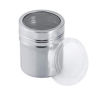 Mezclador de polvo de acero inoxidable de 1 pieza, tarro de sal y pimienta reutilizable para especias, recipiente para botella de condimentos de cocina, taza de almacenamiento (M)