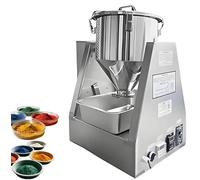 Mezclador de polvo seco, licuadora industrial eléctrica de acero inoxidable con rotación de 360°, temporizador y control de velocidad variable para uso en laboratorio