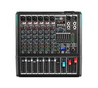 Mezclador De Profesional De 6 Canales, Consola De Sonido, Mesa De Mezclas For DJ, Interfaz De Con 99 Efectos De Reverberación Incorporados.