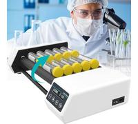 Mezclador de rodillos de laboratorio, agitador orbital digital compacto, velocidad ajustable de 20 a 80 rpm, con modo de temporizador y pantalla digital LED, para experimentos médicos, ciencias de la