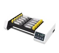 Mezclador de rodillos de laboratorio, mezclador digital de tubos de rodillos horizontales con operación táctil, velocidad ajustable de 20 a 80 RPM, agitador de rodillos de laboratorio con(6 Rollers)