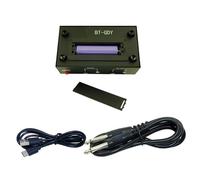 Mezclador de sonido compacto de metal con 2 entradas con cable y compatibles con Bluetooth para combinador de reproducción de música y podcasting