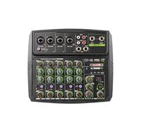 Mezclador De Sonido De 4/6 Canales, Mezclador De Audio, Controlador De DJ, Mezcla De Bluetooth, Efecto De Repetición De Retardo De Potencia Phantom For Consola Mezcladora De Sonido(6 Channel)
