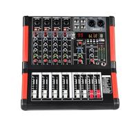 Mezclador De Sonido De 99 Efectos, 4 Canales Mono, Bluetooth, USB, PC, Consola Mezcladora De Audio Con Entrada Auxiliar For Fiesta De Dj