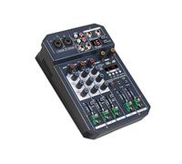 Mezclador de sonido de audio de 4 canales Live Mixers - Consola de mezcla digital profesional para transmisión en vivo, karaoke y grabación