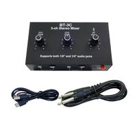 Mezclador de sonido de metal duradero con batería de 15 horas de duración, perfecto para músicos y creadores de contenido, combinador de estudio