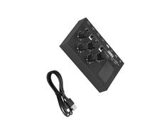 Mezclador de sonido estéreo de 4 canales pequeño de un solo canal de 6,35 mm/3,5 mm de repuesto para estudio de transmisión en vivo de sonido en vivo con medidor LED