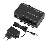 Mezclador de Sonido Mini Cancelaci¡§?n de Ruido Mezclador de Karaoke Entrada de de 3 Canales y Salida Sonido Mini Mezclador de DJ[Enchufe de la UE]