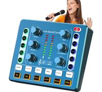 Mezclador de sonido para PC, mezclador de audio de transmisión de reducción de ruido | Mezclador de sonido en , mezclador de tarjeta de sonido pequeña, interfaz de sonido digital para grabación de